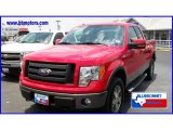 2009 Bright Red Ford F150 FX4 SuperCab 4x4 #13163972