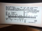 2019 Fiesta Color Code for White Platinum - Color Code: UG