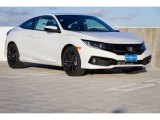 2019 Platinum White Pearl Honda Civic Sport Coupe #132222334