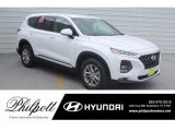 2019 Quartz White Hyundai Santa Fe SEL #132388584