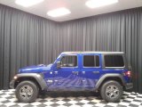 2019 Ocean Blue Metallic Jeep Wrangler Unlimited Sport 4x4 #132388459