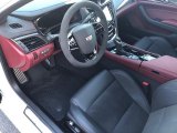 2018 Cadillac CTS V Sedan Jet Black/Morello Red Accents Interior