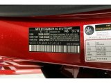 2019 CLS Color Code for designo Cardinal Red Metallic - Color Code: 996
