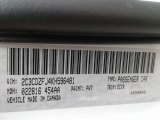 2019 Challenger Color Code for White Knuckle - Color Code: PW7