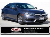 2017 Sonic Gray Pearl Honda Civic EX Sedan #132537921