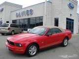 2009 Torch Red Ford Mustang V6 Convertible #13236054