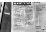 2019 Honda HR-V Touring AWD Window Sticker