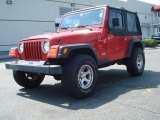 1997 Flame Red Jeep Wrangler SE 4x4 #13235098