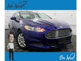 2016 Deep Impact Blue Metallic Ford Fusion S #132661964