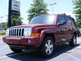 2009 Jeep Commander Red Rock Crystal Pearl