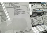 2019 Mercedes-Benz SLC 300 Roadster Window Sticker