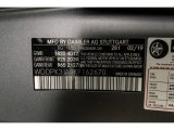 2019 SLC Color Code for designo Shadow Grey Magno (Matte) - Color Code: 281