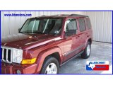 2008 Red Rock Crystal Pearl Jeep Commander Sport #13242070