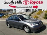 2005 Satin Silver Metallic Honda Civic Value Package Sedan #132678569