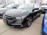 2019 Crystal Black Pearl Honda Civic LX Sedan #132757863