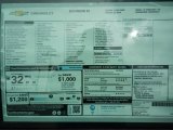 2019 Chevrolet Malibu LS Window Sticker