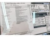 2019 Mercedes-Benz AMG GT 63 S Window Sticker