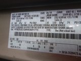 2019 Transit Color Code for White Gold - Color Code: GN