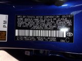 2020 Corolla Color Code for Blue Crush Metallic - Color Code: 8W7