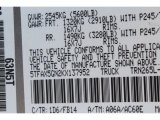 2019 Tacoma Color Code for Silver Sky Metallic - Color Code: 1D6