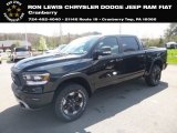 2019 Diamond Black Crystal Pearl Ram 1500 Rebel Crew Cab 4x4 #132993179