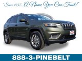 2019 Olive Green Pearl Jeep Cherokee Latitude Plus 4x4 #132993154