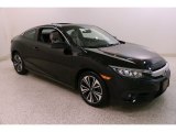 2017 Crystal Black Pearl Honda Civic EX-T Coupe #133020763