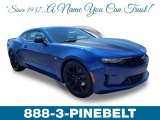 2019 Riverside Blue Metallic Chevrolet Camaro LT Coupe #133058334