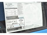 2019 Toyota Prius Prime Premium Window Sticker