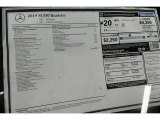 2019 Mercedes-Benz SL 550 Roadster Window Sticker