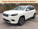 2019 Pearl White Jeep Cherokee Overland 4x4 #133127772