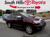 Cassis Red Pearl Toyota Sequoia in 2010