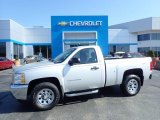 2013 Silver Ice Metallic Chevrolet Silverado 1500 Work Truck Regular Cab 4x4 #133225790