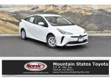 2019 Blizzard White Pearl Toyota Prius LE #133247565