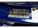 2019 AMG GT Color Code for Brilliant Blue Metallic - Color Code: 896