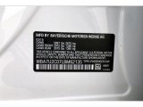 2020 7 Series Color Code for Mineral White Metallic - Color Code: A96