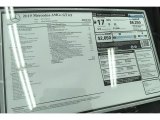 2019 Mercedes-Benz AMG GT 63 Window Sticker