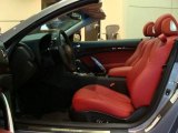 2009 Infiniti G 37 Convertible Monaco Red Interior