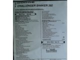 2019 Dodge Challenger T/A 392 Window Sticker