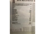 2014 Rolls-Royce Wraith  Window Sticker