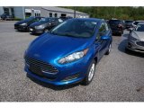 2019 Lightning Blue Ford Fiesta SE Sedan #133439323