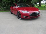 2015 Red Multi-Coat Tesla Model S 90D #133444013