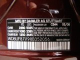 2008 E Color Code for Barolo Red Metallic - Color Code: 544