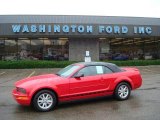 2008 Torch Red Ford Mustang V6 Deluxe Convertible #13311817