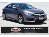 2017 Sonic Gray Pearl Honda Civic LX Sedan #133543446