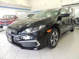 2019 Crystal Black Pearl Honda Civic LX Sedan #133552017