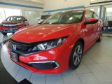 2019 Rallye Red Honda Civic LX Sedan #133557522