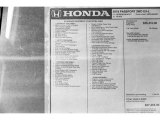 2019 Honda Passport EX-L Window Sticker