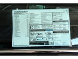 2020 BMW 7 Series 745e xDrive iPerformance Sedan Window Sticker