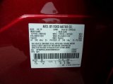 2019 Edge Color Code for Ruby Red - Color Code: RR